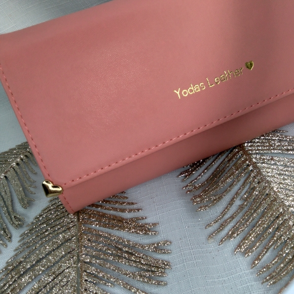 Yodas Leather wallet in light pink - Picture 2 of 9